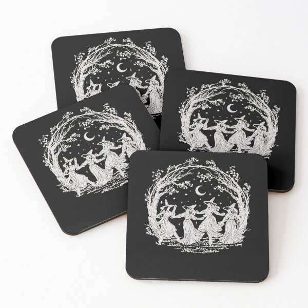 Item preview, Dancing Witches Moon Forest Vintage Pagan Halloween Magic designed and sold by PixlCrypt.