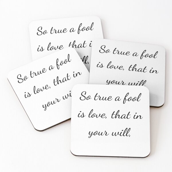 Item preview, “So true a fool is love, that in your will,” - handwriting black designed and sold by ariksworld.