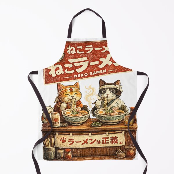 Item preview, Neko Ramen – Vintage Japanese Cat Illustration designed and sold by بيعها | Bee3ha.