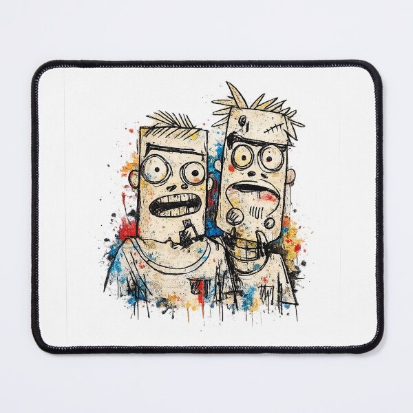 Item preview, Funny Zombie Friends Cartoon Illustration designed and sold by KARTICK DUTTA.