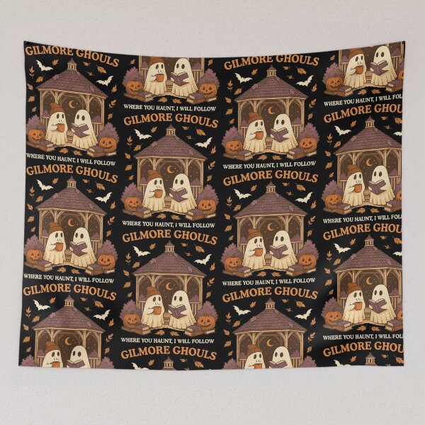 Item preview, Gilmore Ghouls Where You Haunt I Will Follow Ghost Halloween Book Lover designed and sold by PixlCrypt.