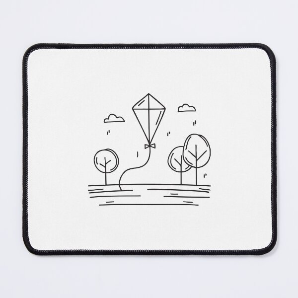 Item preview, A kite soaring above a grassy field near trees designed and sold by rasagamastore.