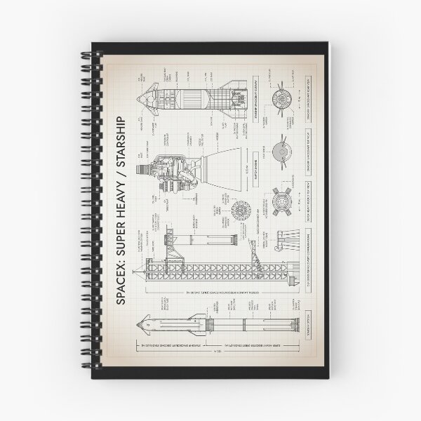Item preview, SPACEX: Super Heavy / Starship (Ivory Brown) designed and sold by BGALAXY.