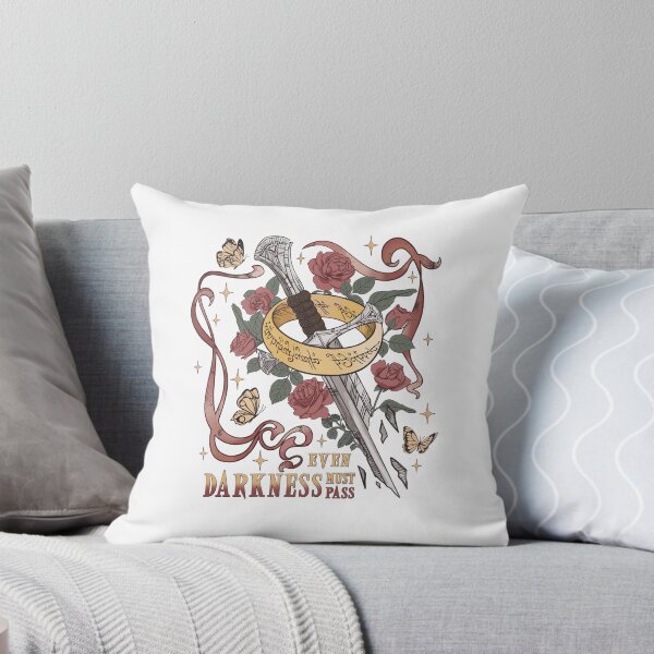 Item preview, Even Darkness Must Pass Sword Floral Fantasy Inspirational Quote designed and sold by PixlCrypt.