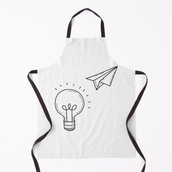 Item preview, A paper airplane shooting past a hanging lightbulb designed and sold by rasagamastore.
