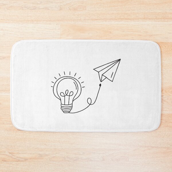 Item preview, A paper plane soaring upward beside a light fixture designed and sold by rasagamastore.