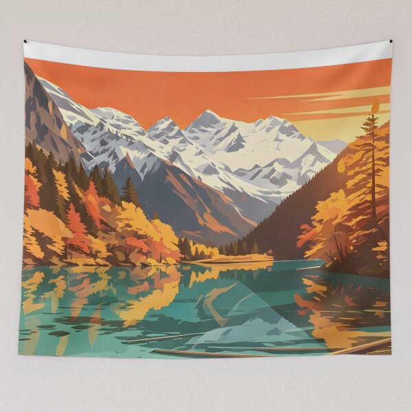 Item preview, Adventure Forest | Vintage Outdoor Travel Poster designed and sold by Spirit of Siam.