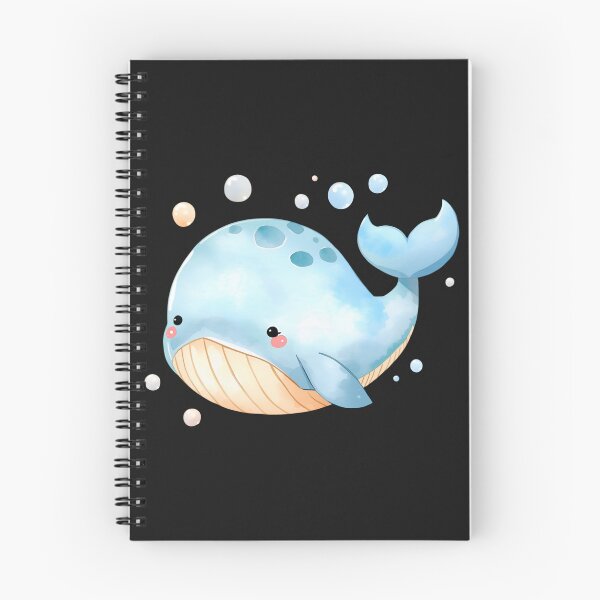 Item preview, Cute Kawaii Blue Whale Watercolor Illustration | Adorable Ocean Animal | Pastel Sea Life Cartoon Sticker designed and sold by PrintelloTH.