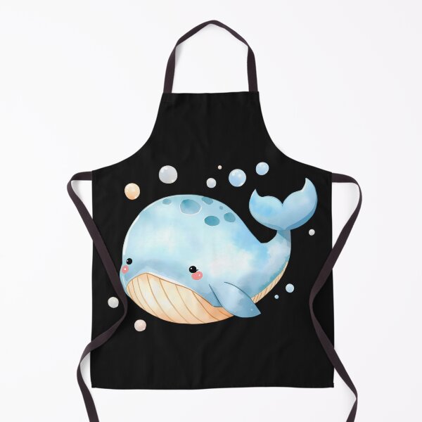 Item preview, Cute Kawaii Blue Whale Watercolor Illustration | Adorable Ocean Animal | Pastel Sea Life Cartoon Sticker designed and sold by PrintelloTH.