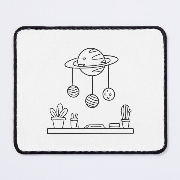 Item preview, A hanging paper solar system positioned above a work desk designed and sold by rasagamastore.
