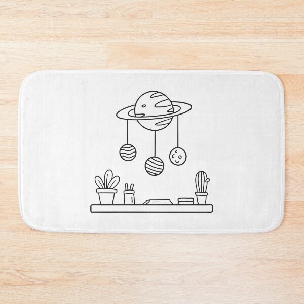 Item preview, A hanging paper solar system positioned above a work desk designed and sold by rasagamastore.