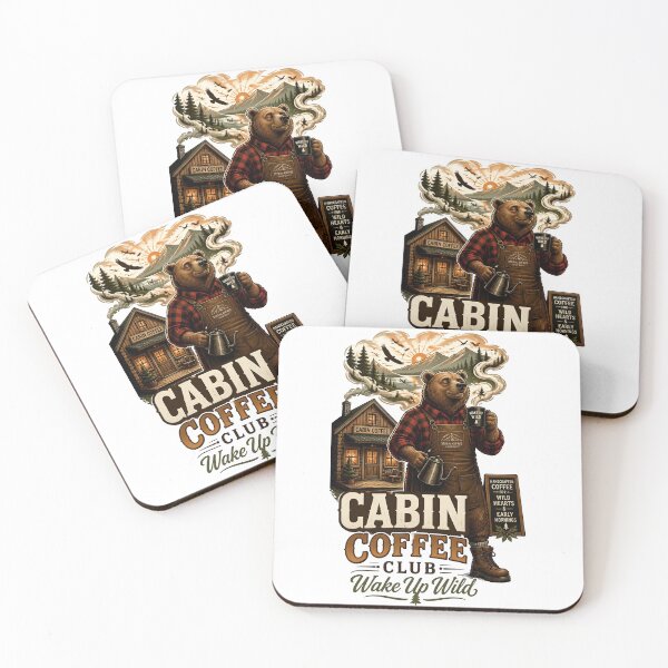 Item preview, Cabin Coffee Club Bear designed and sold by Sovereign Supply Co..