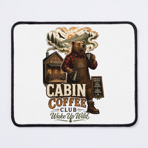 Item preview, Cabin Coffee Club Bear designed and sold by Sovereign Supply Co..
