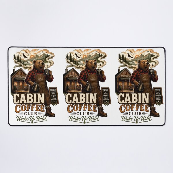 Item preview, Cabin Coffee Club Bear designed and sold by Sovereign Supply Co..