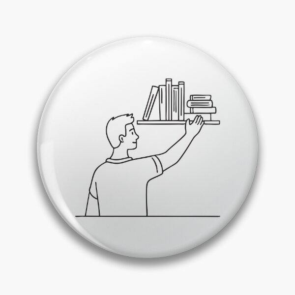 Item preview, A person stretching up to take a book off a shelf designed and sold by rasagamastore.