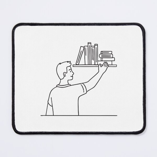 Item preview, A person stretching up to take a book off a shelf designed and sold by rasagamastore.