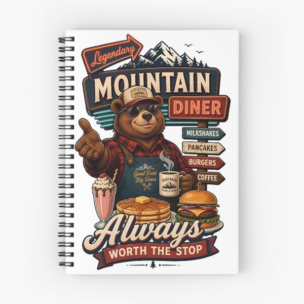 Item preview, Mountain Diner Bear Breakfast designed and sold by Sovereign Supply Co..