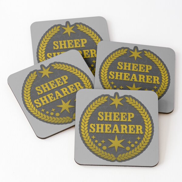 Item preview, Sheep shearer gold 1 designed and sold by RedPoppyStudio.