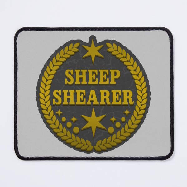 Item preview, Sheep shearer gold 1 designed and sold by RedPoppyStudio.