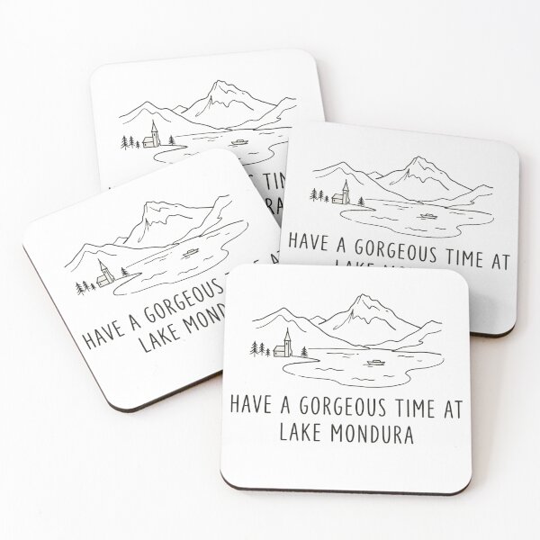 Item preview, Minimalist Mountain Lake Mondura Line Art Illustration designed and sold by Yellowriversss.