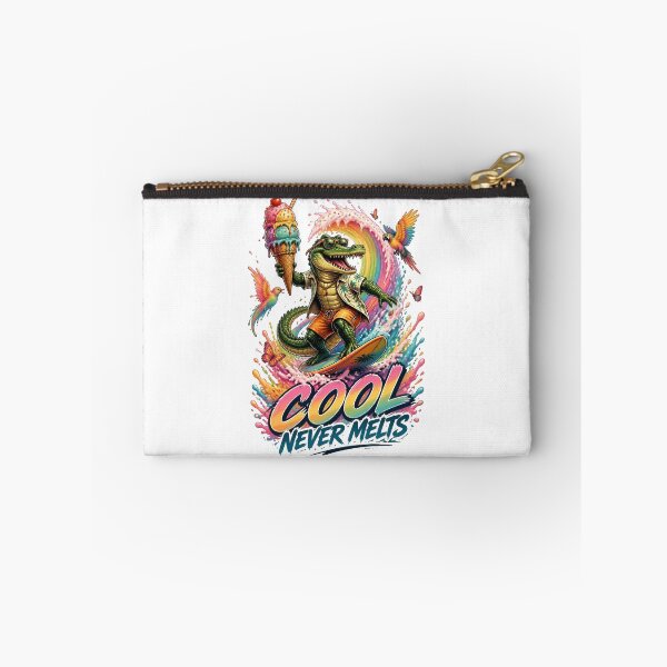 Item preview, Cool Never Melts Surfing Crocodile designed and sold by Sovereign Supply Co..