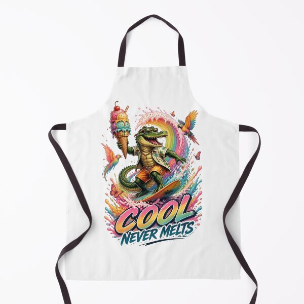 Item preview, Cool Never Melts Surfing Crocodile designed and sold by Sovereign Supply Co..