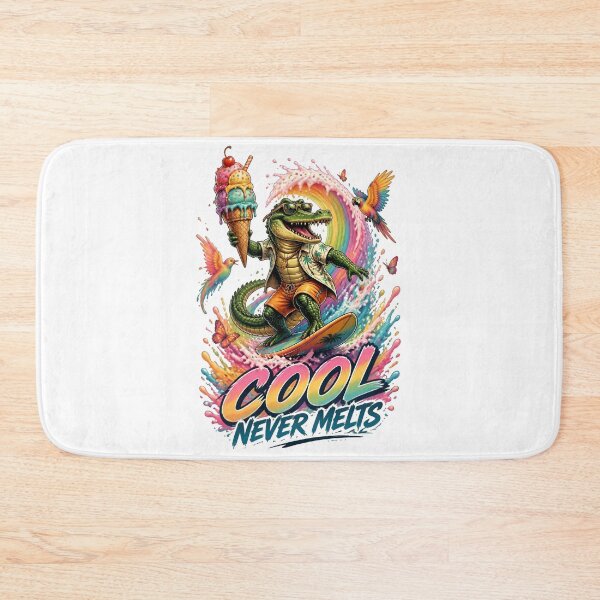 Item preview, Cool Never Melts Surfing Crocodile designed and sold by Sovereign Supply Co..