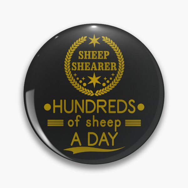 Item preview, Sheep shearer gold 2 designed and sold by RedPoppyStudio.