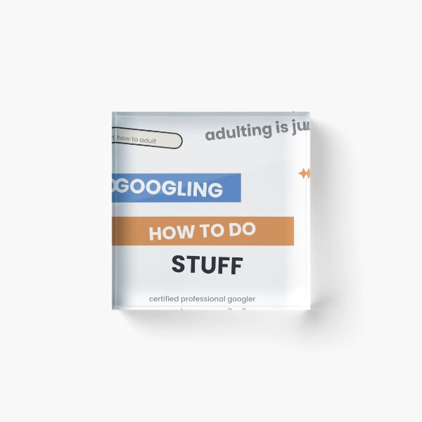 Item preview, Adulting Is Googling Funny Quote Sticker designed and sold by QuirkyCartel.