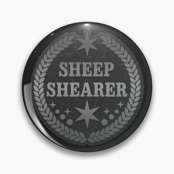 Item preview, Sheep shearer silver 1 designed and sold by RedPoppyStudio.