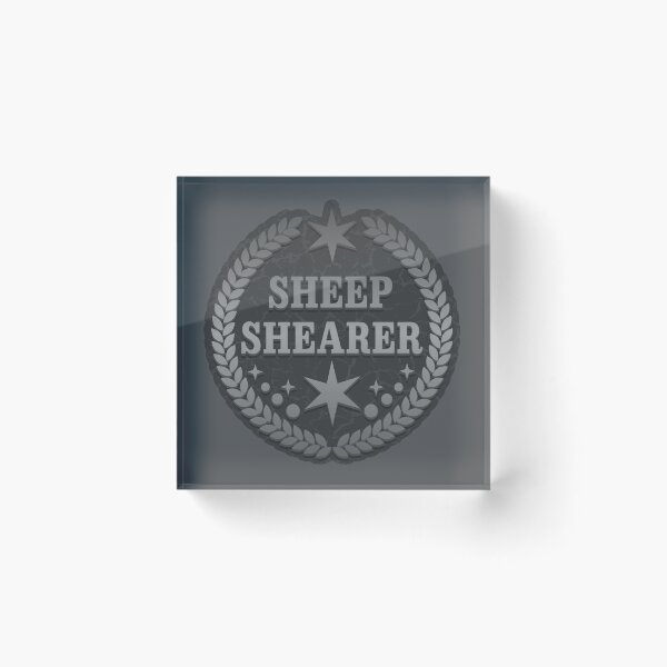 Item preview, Sheep shearer silver 1 designed and sold by RedPoppyStudio.