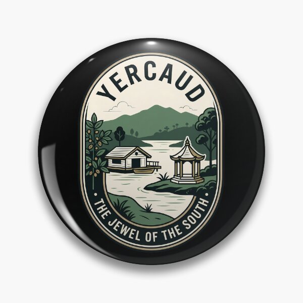 Item preview, Yercaud India Vintage Travel Emblem Nature Badge designed and sold by k3rstman1.
