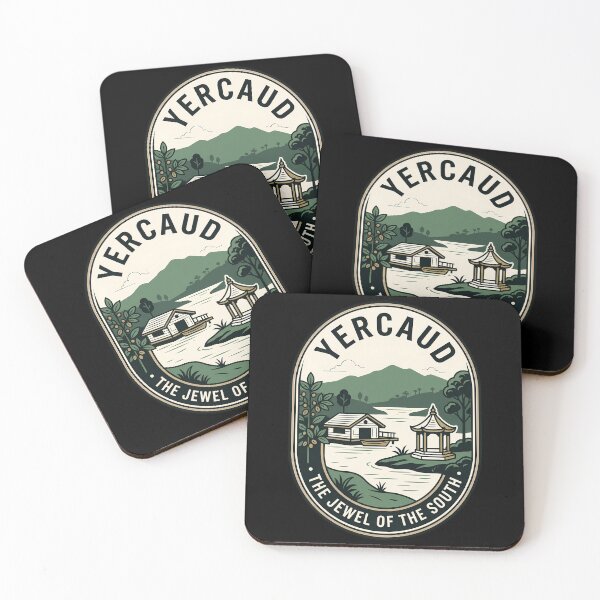 Item preview, Yercaud India Vintage Travel Emblem Nature Badge designed and sold by k3rstman1.