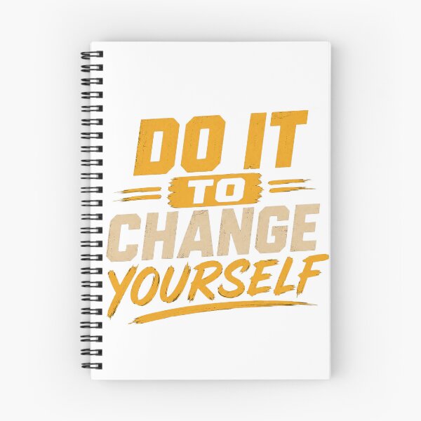 Item preview, Do It To Change Yourself | Minimal Motivational Typography Design designed and sold by Lovestickerco.