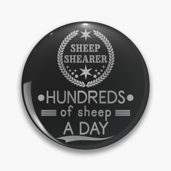 Item preview, Sheep shearer silver 2 designed and sold by RedPoppyStudio.