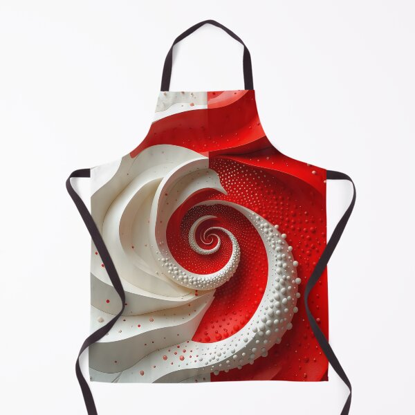 Item preview, Dynamic Red and White Abstract Spiral designed and sold by Vicky Brago-Mitchell®.