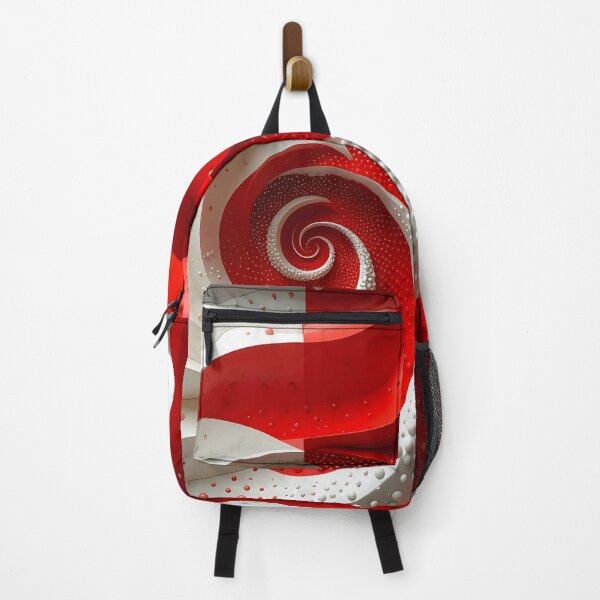 Item preview, Dynamic Red and White Abstract Spiral designed and sold by Vicky Brago-Mitchell®.