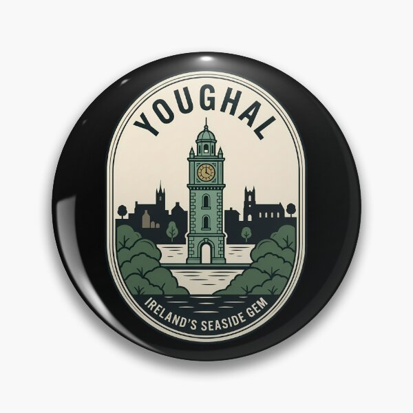 Item preview, Youghal Ireland Vintage Travel Emblem Clock Tower designed and sold by k3rstman1.