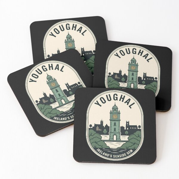 Item preview, Youghal Ireland Vintage Travel Emblem Clock Tower designed and sold by k3rstman1.