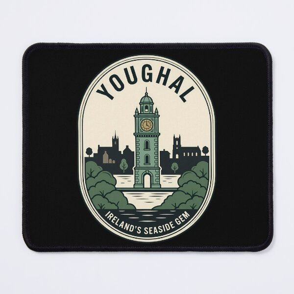 Item preview, Youghal Ireland Vintage Travel Emblem Clock Tower designed and sold by k3rstman1.