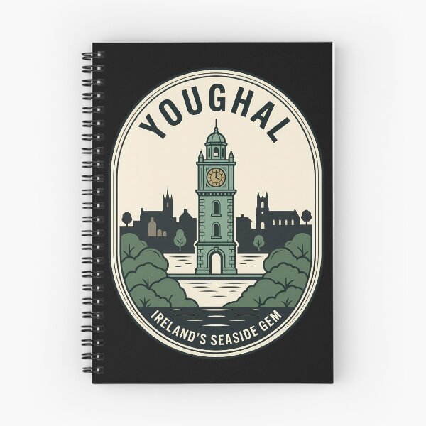 Item preview, Youghal Ireland Vintage Travel Emblem Clock Tower designed and sold by k3rstman1.