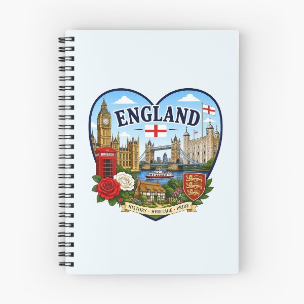 Item preview, England Heart Shape Design designed and sold by Myra365Art.