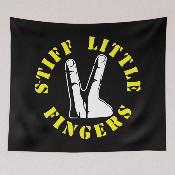Item preview, Two Silhouette Finger With Yellow Typography designed and sold by MosiUniq.