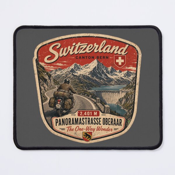 Item preview, Panoramastrasse Oberaar, Grimsel Pass Switzerland Sticker TShirt 05 designed and sold by OuterShellUK.
