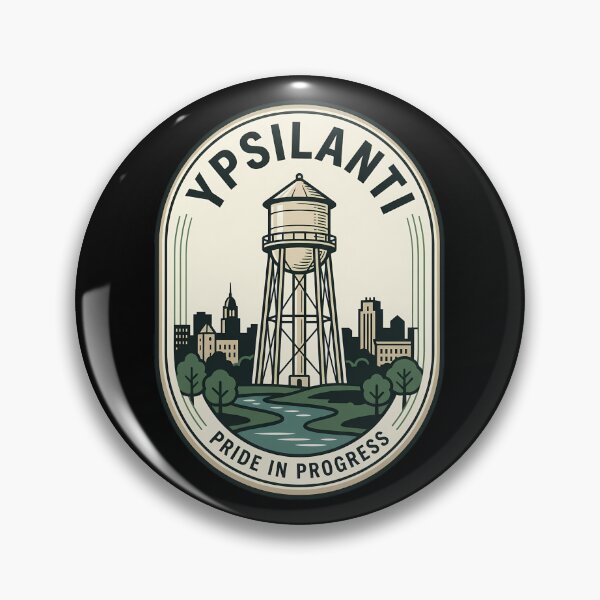 Item preview, Vintage Travel Emblem Ypsilanti Michigan Water Tower designed and sold by k3rstman1.
