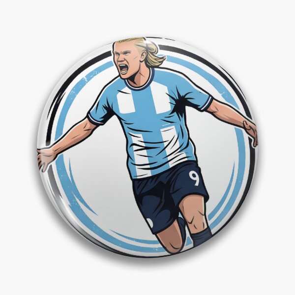 Item preview, The Norwegian Goal Machine - Haaland Football Illustration designed and sold by Numair  Baig.