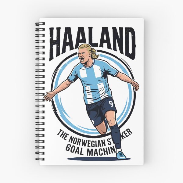 Item preview, The Norwegian Goal Machine - Haaland Football Illustration designed and sold by Numair  Baig.