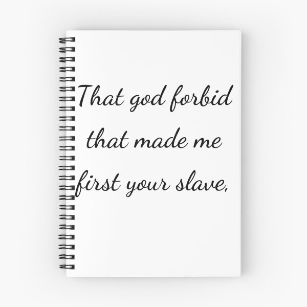Item preview, “That god forbid that made me first your slave,” - handwriting black designed and sold by ariksworld.