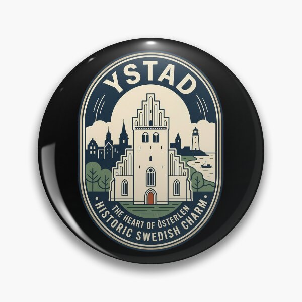 Item preview, Ystad Sweden Vintage Travel Emblem Historic Charm designed and sold by k3rstman1.