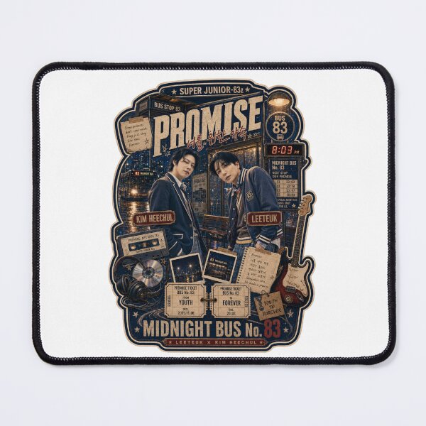 Item preview, Leeteuk Heechul Promise Retro Band Style Design designed and sold by Valeree Store.
